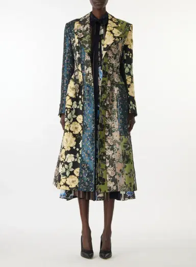 Jason Wu Collection MIXED FLORAL JACQUARD PANELED COAT | Thumbnail 3 Jason Wu Collection MIXED FLORAL JACQUARD PANELED COAT | Thumbnail 3