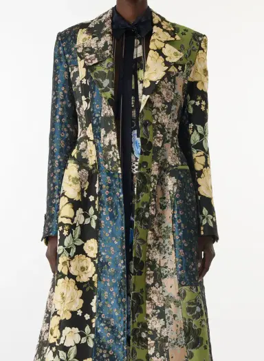 Jason Wu Collection MIXED FLORAL JACQUARD PANELED COAT | Thumbnail 4 Jason Wu Collection MIXED FLORAL JACQUARD PANELED COAT | Thumbnail 4