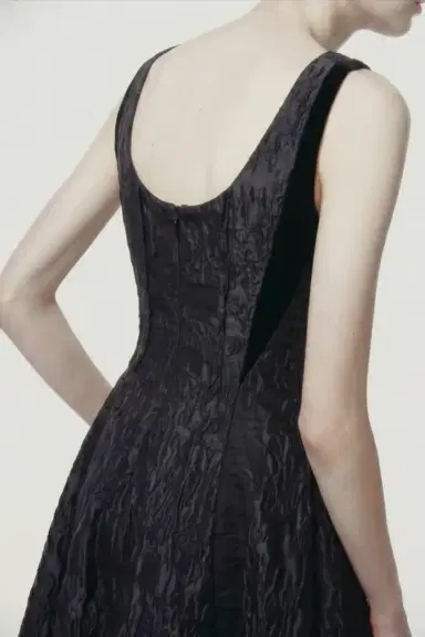Jason Wu Collection MIXED MEDIA LOW BACK MIDI DRESS | Thumbnail 2