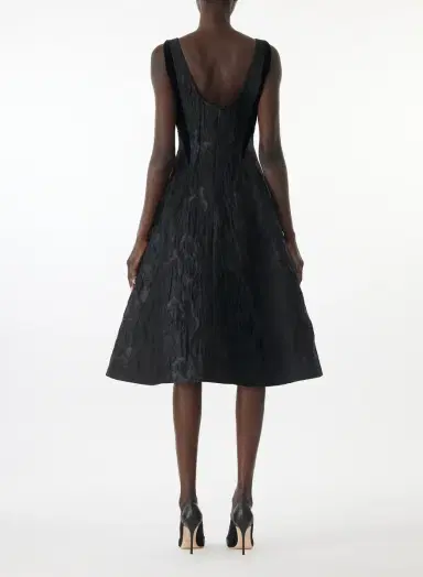 Jason Wu Collection MIXED MEDIA LOW BACK MIDI DRESS | Thumbnail 6