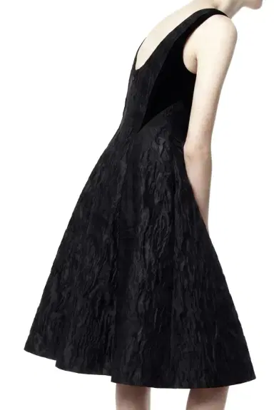 Jason Wu Collection MIXED MEDIA LOW BACK MIDI DRESS | Thumbnail 1