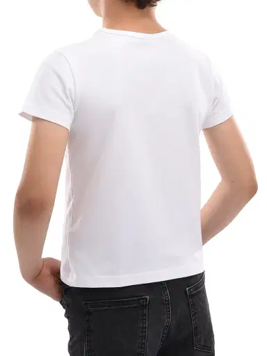 Moustache Little Boy's & Boy's Solid T-Shirt - White - Size 10 | Thumbnail 4