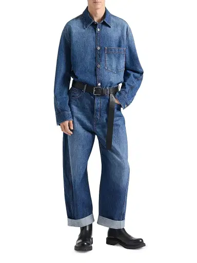 Givenchy Men's Jeans in Washed Denim | Thumbnail 4