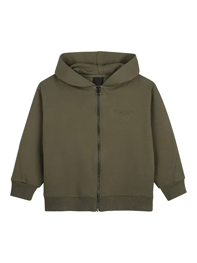 Givenchy Little Boy's Logo-Embroidered Zip Hoodie - Khaki