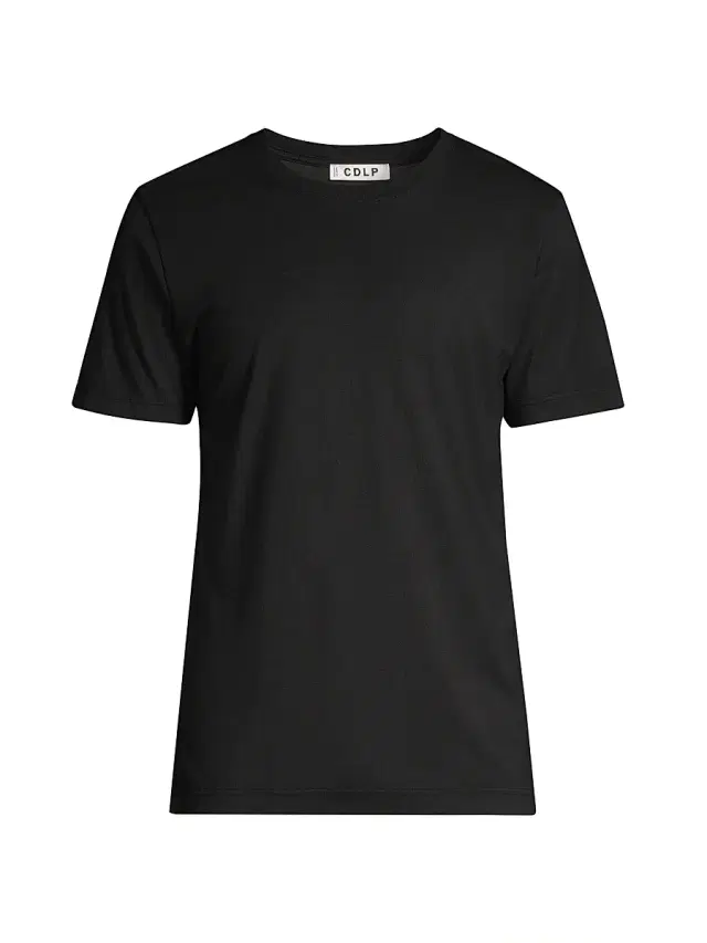 Men's Midweight 3-Piece Cotton-Blend T-Shirt Set - Black - Size Small
