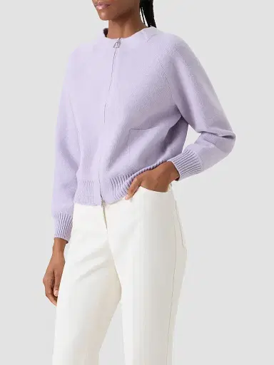 Akris Women's Cashmere Piqué Zip Cardigan | Thumbnail 6 Akris Women's Cashmere Piqué Zip Cardigan | Thumbnail 6