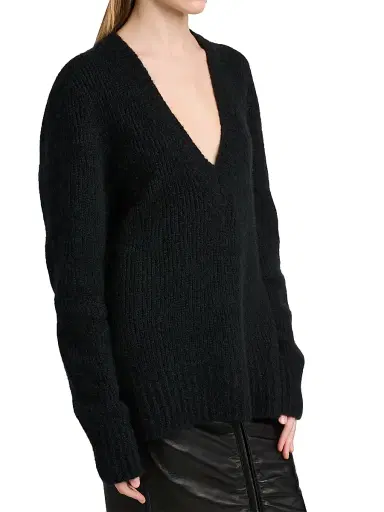 Tom Ford Women's Wool V-Neck Sweater | Thumbnail 6 Tom Ford Women's Wool V-Neck Sweater | Thumbnail 6