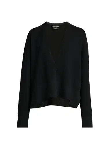 Tom Ford Women's Wool V-Neck Sweater | Thumbnail 1 Tom Ford Women's Wool V-Neck Sweater | Thumbnail 1