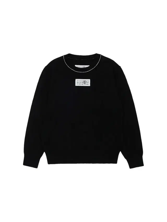 MM6 Maison Margiela Little Kid's & Kid's Jersey Sweater - Black
