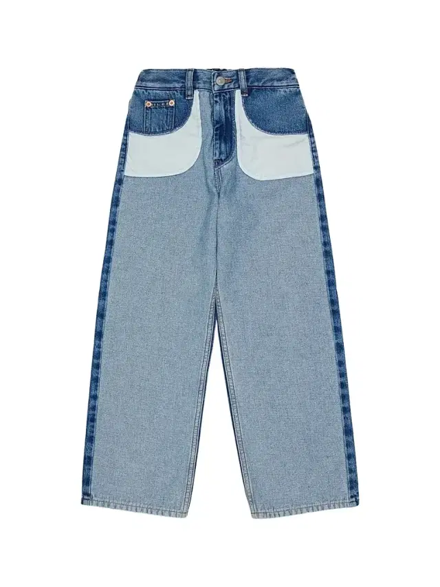 Maison Margiela Little Kid's & Kid's Inside-Out Jeans - Blue Denim