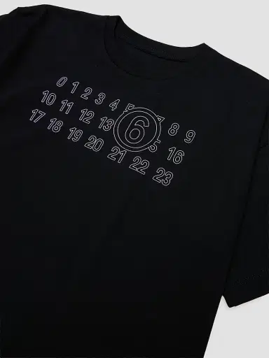 Maison Margiela Little Kid's & Kid's Logo T-Shirt - Black | Thumbnail 3