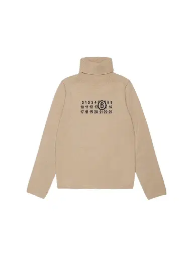 MM6 MAISON MARGIELA Little Kid's & Kid's Turtleneck Sweater - Avana - Size 8 | Thumbnail 1