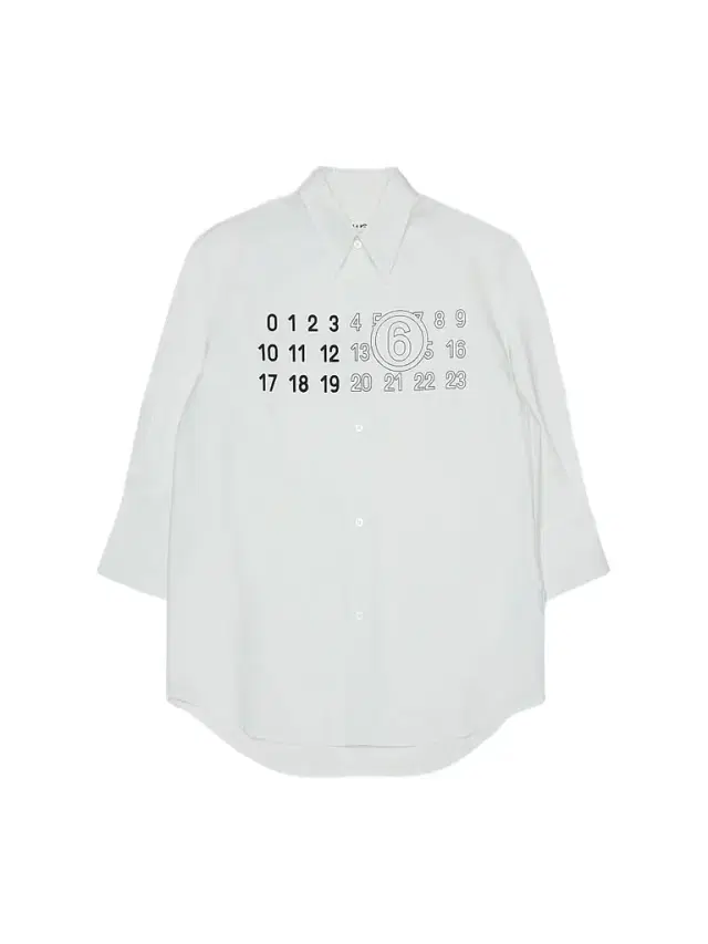 MM6 Maison Margiela Little Kid's & Kid's Number Shirtdress - Natural White
