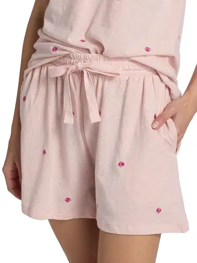 Papinelle Women's Jada Posy Boxer Pajamas - Petal Pink - Size XL | Thumbnail 6 Papinelle Women's Jada Posy Boxer Pajamas - Petal Pink - Size XL | Thumbnail 6