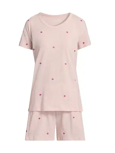 Papinelle Women's Jada Posy Boxer Pajamas - Petal Pink - Size XL | Thumbnail 1 Papinelle Women's Jada Posy Boxer Pajamas - Petal Pink - Size XL | Thumbnail 1
