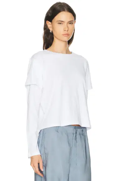 LESET Margo Layered Long Sleeve Tee | Thumbnail 2