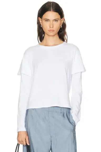 LESET Margo Layered Long Sleeve Tee | Thumbnail 1