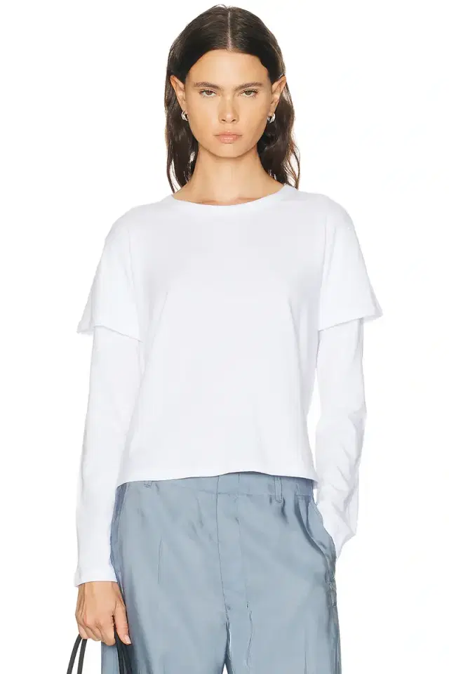LESET Margo Layered Long Sleeve Tee