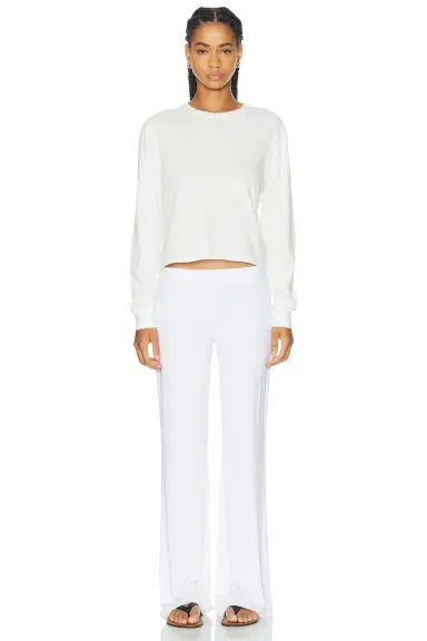 ÉTERNE Easy Lounge Butter Rib Pant | Thumbnail 5 ÉTERNE Easy Lounge Butter Rib Pant | Thumbnail 5