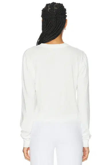 Eterne Cotton Modal Long Sleeve Boxy Tee | Thumbnail 3