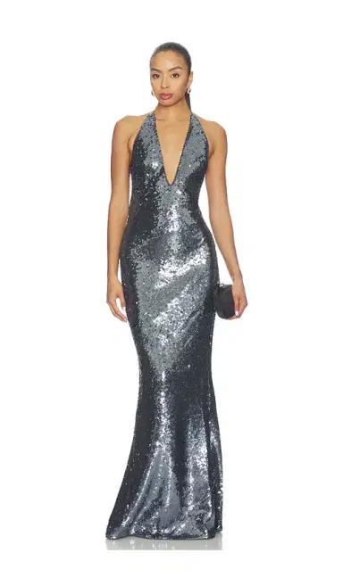 MISHA The Plundge Sequin Jersey Dress | Thumbnail 1