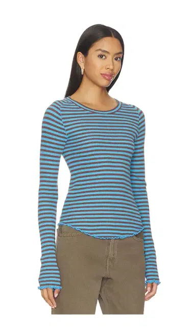 Free People X We The Free Easy Does It Striped Tee | Thumbnail 2
