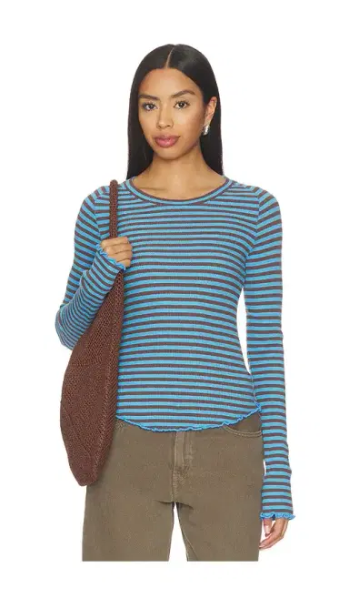 Free People X We The Free Easy Does It Striped Tee | Thumbnail 1