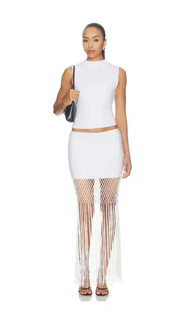 MORE TO COME Nolani Fringe Maxi Skirt Set | Thumbnail 1