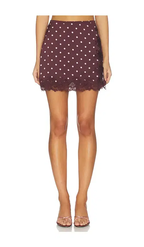 Line & Dot Raye Mini Skirt