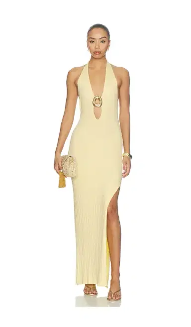 Runaway The Label Lilabelle Halter Knit Maxi Dress | Thumbnail 1 Runaway The Label Lilabelle Halter Knit Maxi Dress | Thumbnail 1