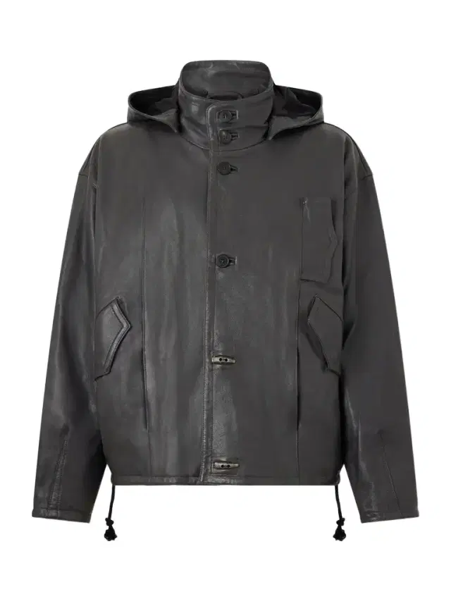 Malcom Leather Hooded Jacket - Men