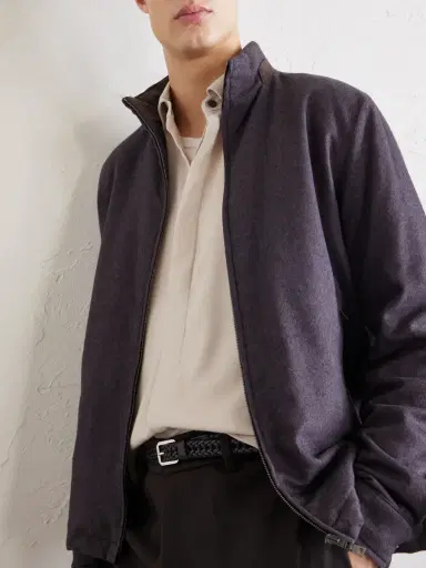 HERNO Silk and Cashmere-Blend Shirt - Men | Thumbnail 5