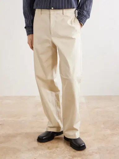 Barena Wide-Leg Cotton-Blend Gabardine Trousers - Men | Thumbnail 3