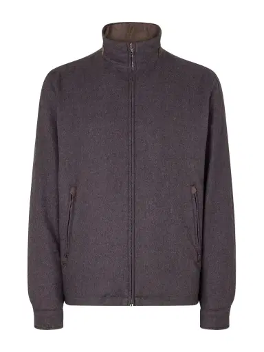 HERNO Silk and Cashmere-Blend Twill Bomber Jacket - Men | Thumbnail 1 HERNO Silk and Cashmere-Blend Twill Bomber Jacket - Men | Thumbnail 1