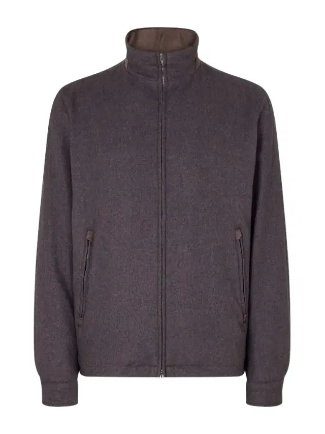 HERNO Silk and Cashmere-Blend Twill Bomber Jacket - Men