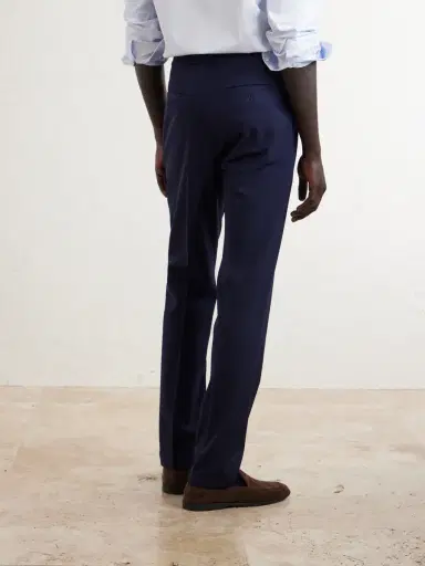 dunhill Straight-Leg Pleated Virgin Wool-Twill Trousers - Men | Thumbnail 4