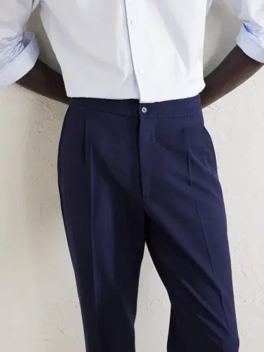 dunhill Straight-Leg Pleated Virgin Wool-Twill Trousers - Men | Thumbnail 5