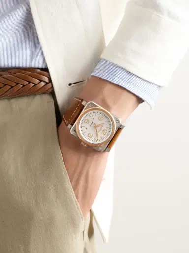 Bell & Ross BR-03 Automatic 18-Karat Rose Gold and Steel Watch, Ref. BR03A-WH-STPG/SCA - Men | Thumbnail 2 Bell & Ross BR-03 Automatic 18-Karat Rose Gold and Steel Watch, Ref. BR03A-WH-STPG/SCA - Men | Thumbnail 2