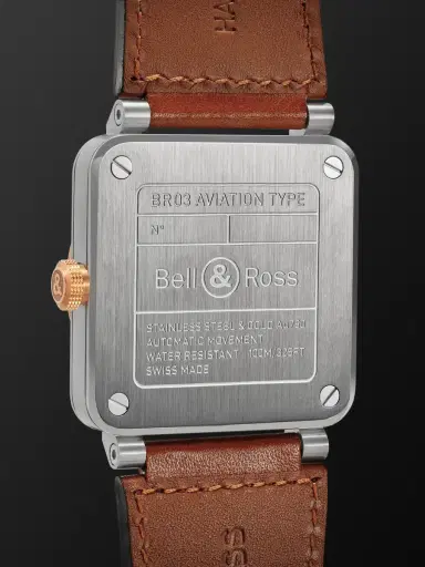 Bell & Ross BR-03 Automatic 18-Karat Rose Gold and Steel Watch, Ref. BR03A-WH-STPG/SCA - Men | Thumbnail 4 Bell & Ross BR-03 Automatic 18-Karat Rose Gold and Steel Watch, Ref. BR03A-WH-STPG/SCA - Men | Thumbnail 4