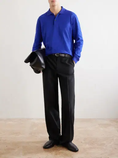 Jil Sander Logo-Embroidered Cotton-Piqué Polo Shirt - Men | Thumbnail 2