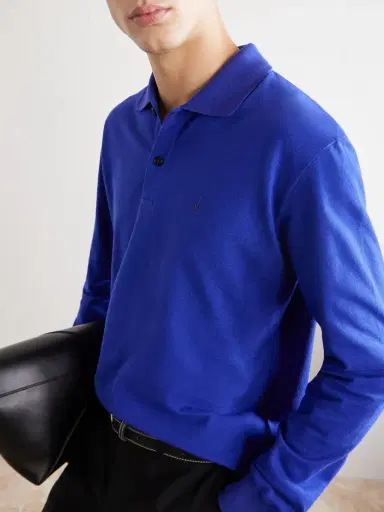 Jil Sander Logo-Embroidered Cotton-Piqué Polo Shirt - Men | Thumbnail 5