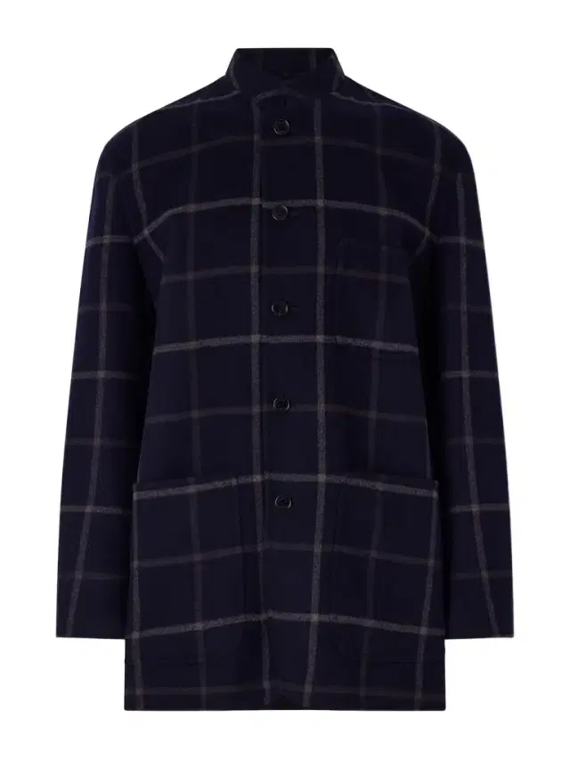 dunhill Checked Wool-Blend Coat - Men
