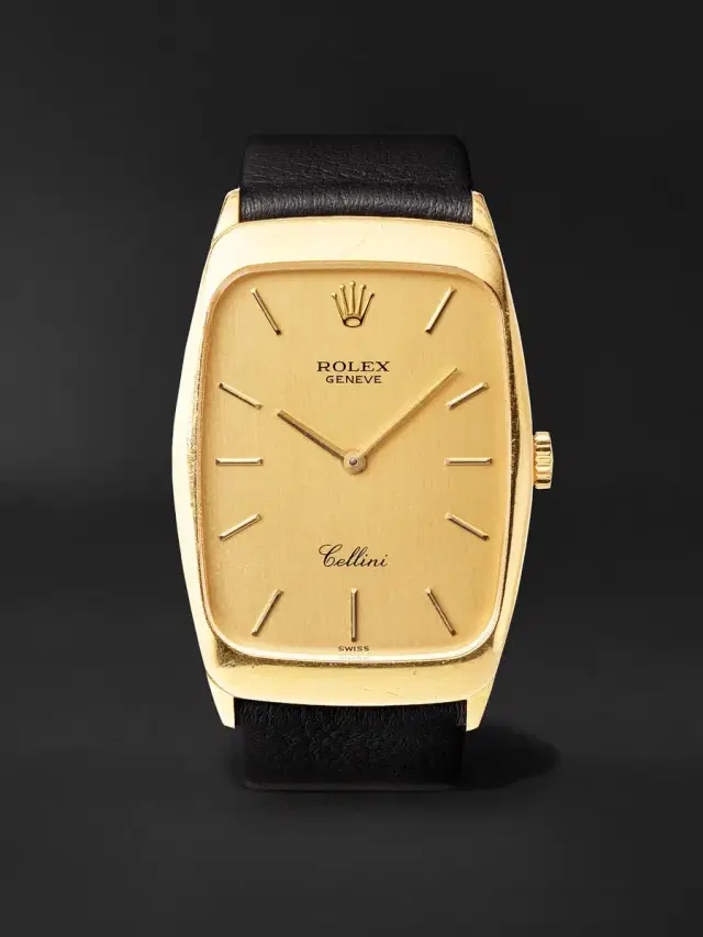 Stephanie Windsor Rolex Vintage 1991 Cellini Hand-Wound 39mm 18-Karat Gold Watch, ref. 4136 (Fits up to 7.5'' wrist) - Men