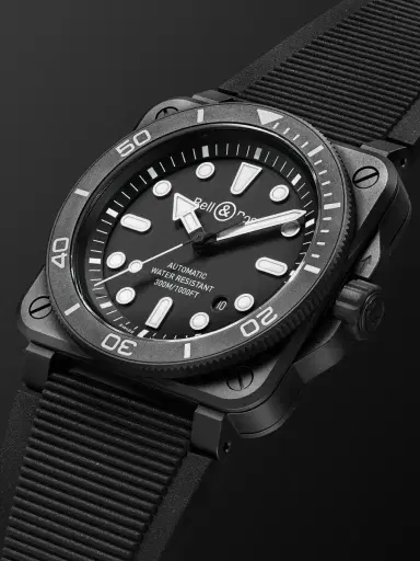 Bell & Ross BR-03 Diver Automatic Ceramic Watch, Ref. BR03A-D-BL-CE/SRB - Men | Thumbnail 3