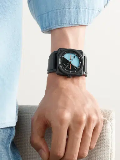 Bell & Ross BR-03 Horizon Limited Edition Automatic Ceramic Watch, Ref. BR03A-HRZ-CE/SRB - Men | Thumbnail 2 Bell & Ross BR-03 Horizon Limited Edition Automatic Ceramic Watch, Ref. BR03A-HRZ-CE/SRB - Men | Thumbnail 2