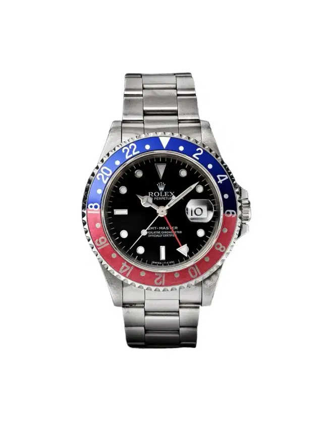 Stephanie Windsor Rolex Vintage 1996 Pepsi GMT Master Automatic 40mm Stainless Steel Watch, ref. 16700 (Fits up to 7.5'' wrist) - Men