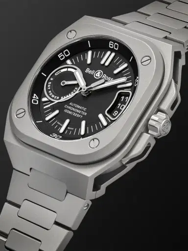 Bell & Ross BR-X5 Automatic Chronometer Titanium Watch, Ref. BRX5R-BL-TI/STI - Men | Thumbnail 4