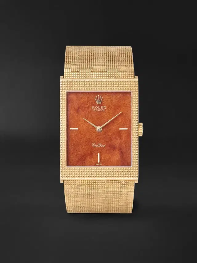 Stephanie Windsor Rolex Vintage 1974 Cellini 34mm 18-karat Gold Hand-Wound Watch, ref. 4127 (Fits up to 6.75'' wrist) - Men