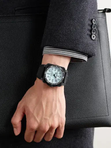 Bell & Ross BR-03 Diver Full Lum Automatic Ceramic Watch, Ref. BR03A-D-LM-CE/SRB - Men | Thumbnail 2 Bell & Ross BR-03 Diver Full Lum Automatic Ceramic Watch, Ref. BR03A-D-LM-CE/SRB - Men | Thumbnail 2