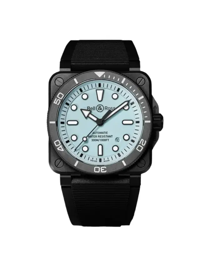 Bell & Ross BR-03 Diver Full Lum Automatic Ceramic Watch, Ref. BR03A-D-LM-CE/SRB - Men